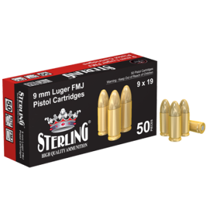 Патрони 9х19 7.5 gr. LUGER FMJ STERLING