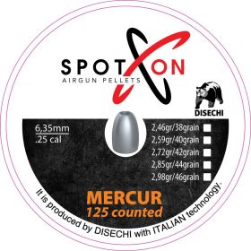 Pellets SPOTON 6.35mm Mercur 46 2.98 g. (125 бр.)