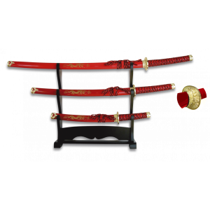 Set 3 samurais Katana model 31515-RO TOLE10