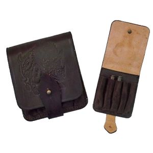 Brown leather strap for carbine cartridges Joralti 912