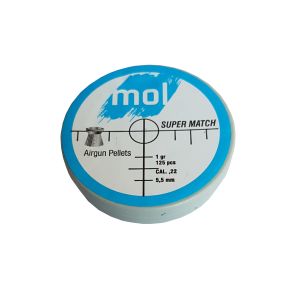 Сачми MOL 5.5mm Super Match 125бр. 1gr пластмасова кутия